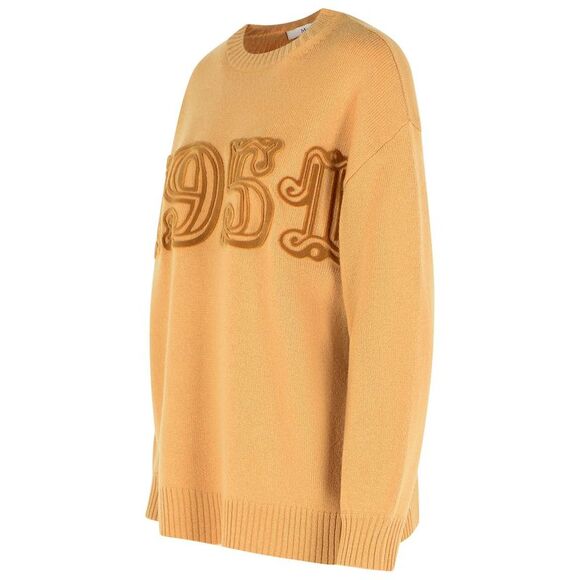 Max Mara Camel Wool And Cashmere Sweater Women